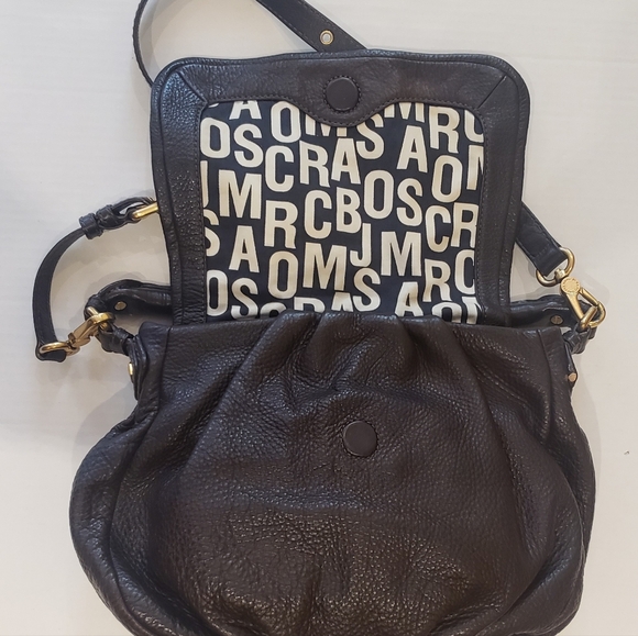 EUC MARC BY MARC JACOBS CLASSIC Q BROWN LEATHER FLAP SATCHEL CROSSBODY - Picture 11 of 12